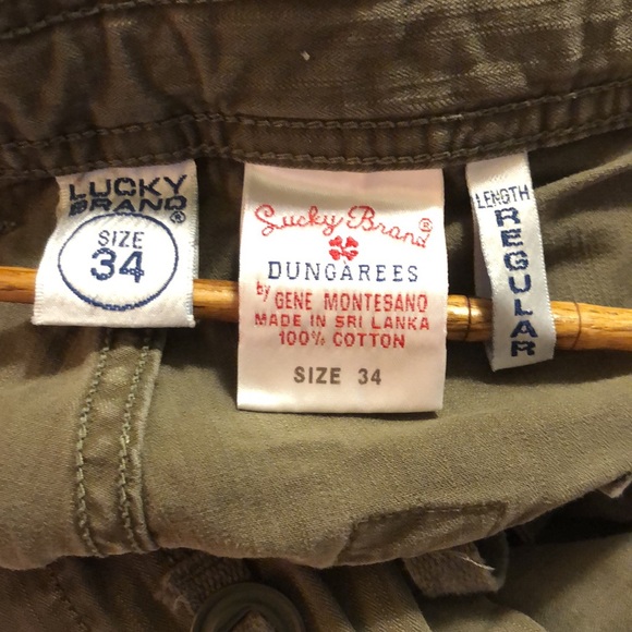 Vintage Lucky Brand 100% Cotton Cargo Pant size 34 - Picture 2 of 14